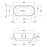 Duravit DuraKanto Badewanne 170 x 80 cm