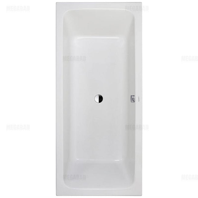 Duravit D-Code Rechteck-Badewanne 180 x 80 cm mit Mittelablauf