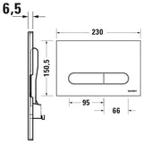 Duravit DuraSystem Betätigungsplatte mechanisch für WC, Kunststoff