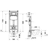 Duravit DuraSystem Installationselement Trockenbau für WC Basic