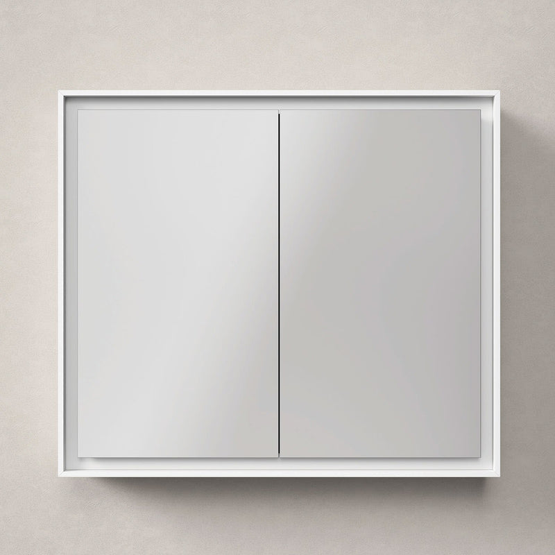 Duravit L-Cube Spiegelschrank 80 x 70 cm, 2 Türen, Steckdose: LKZ 0 (DE,AT)