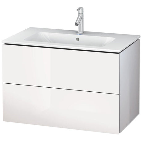 Duravit Me by Starck Waschtisch mit L-Cube Unterschrank 83 x 49 cm mit 2 Schubkästen