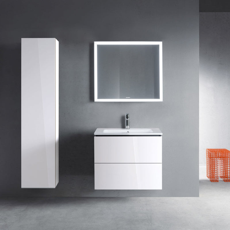 Duravit Me by Starck Waschtisch mit L-Cube Unterschrank 83 x 49 cm mit 2 Schubkästen