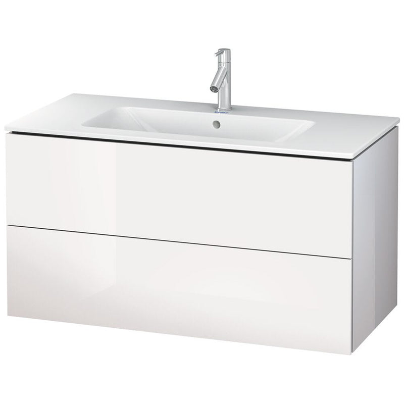 Duravit Me by Starck Waschtisch mit L-Cube Unterschrank 103 x 49 cm mit 2 Schubkästen