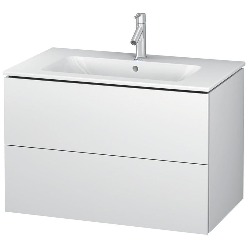 Duravit Me by Starck Waschtisch mit L-Cube Unterschrank 83 x 49 cm mit 2 Schubkästen