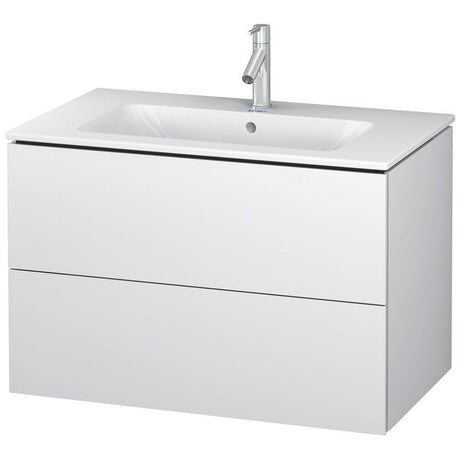 Duravit Me by Starck Waschtisch mit L-Cube Unterschrank 83 x 49 cm mit 2 Schubkästen