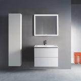 Duravit Me by Starck Waschtisch mit L-Cube Unterschrank 83 x 49 cm mit 2 Schubkästen