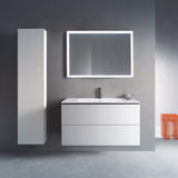 Duravit Me by Starck Waschtisch mit L-Cube Unterschrank 103 x 49 cm mit 2 Schubkästen