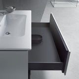 Duravit Me by Starck Waschtisch mit L-Cube Unterschrank 83 x 49 cm mit 2 Schubkästen