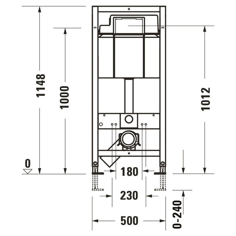 Duravit ME by Starck Wand-WC Rimless mit Wondergliss Komplettset