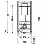 Duravit ME by Starck Wand-WC Rimless mit Wondergliss Komplettset