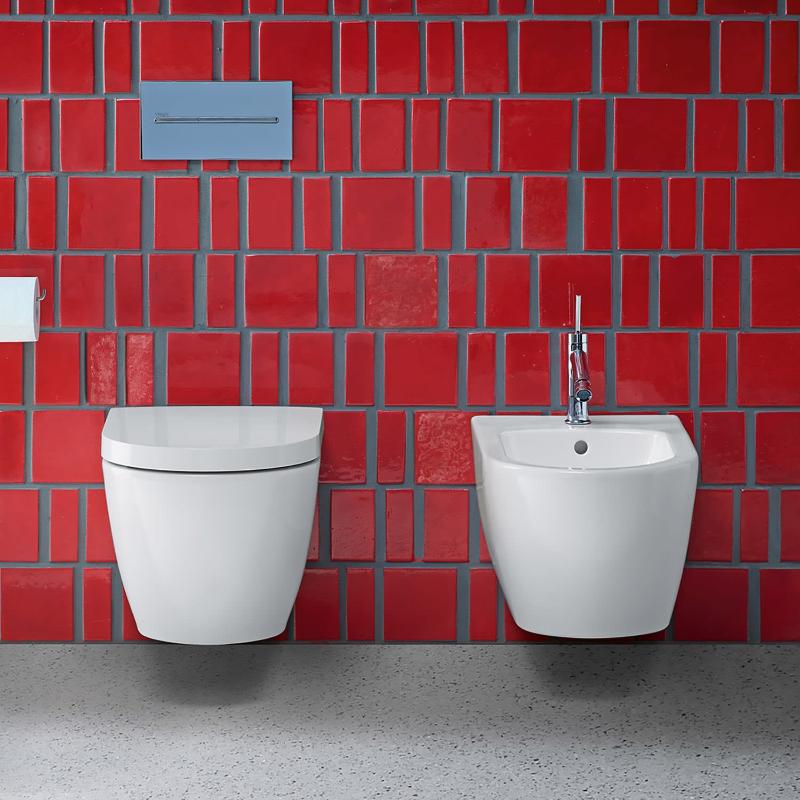 Duravit ME by Starck Wand-WC Rimless mit HygieneGlaze