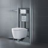 Duravit ME by Starck Wand-WC Rimless mit Wondergliss Komplettset