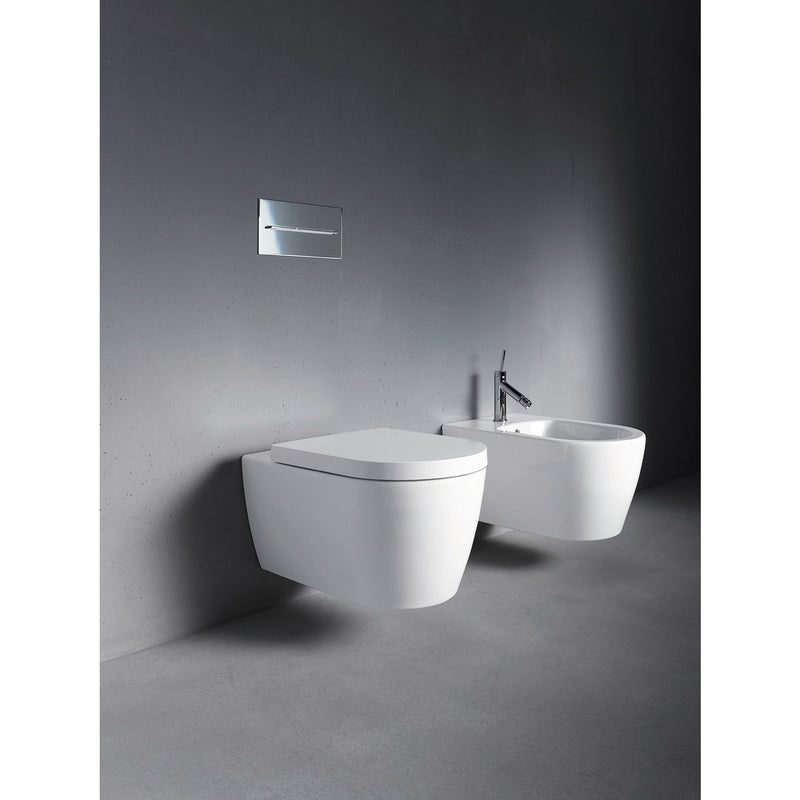 Duravit ME by Starck Wand-WC Rimless Set mit HygieneGlaze und HygieneFlush