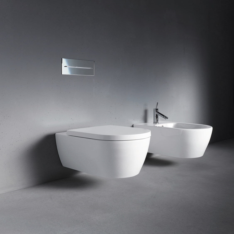 Duravit ME by Starck Wand-WC Rimless mit HygieneGlaze und HygieneFlush