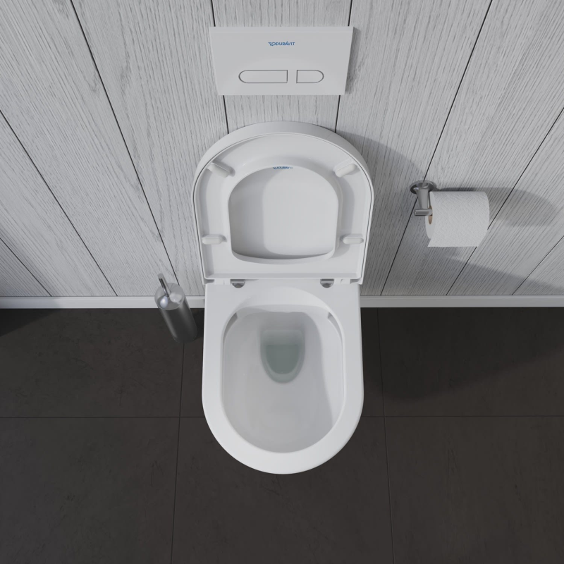 Duravit ME by Starck Wand-WC Rimless mit HygieneGlaze und HygieneFlush