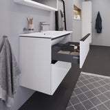 Duravit ME by Stark Waschtisch mit D-Neo Waschtischunterschrank 81 cm mit 2 Auszügen