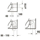 Duravit D-Neo Stand-WC Rimless, Compact-Tiefspüler