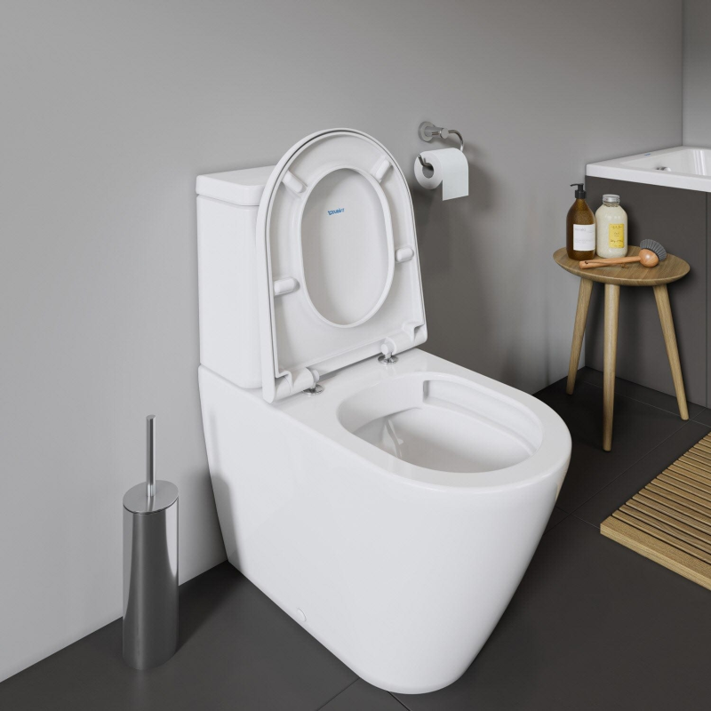 Duravit D-Neo Stand-WC Rimless für Kombination mit Aufsatzspülkasten