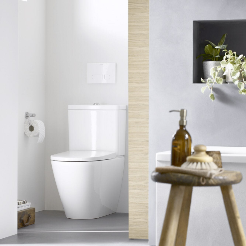 Duravit D-Neo Stand-WC Rimless für Kombination mit Aufsatzspülkasten