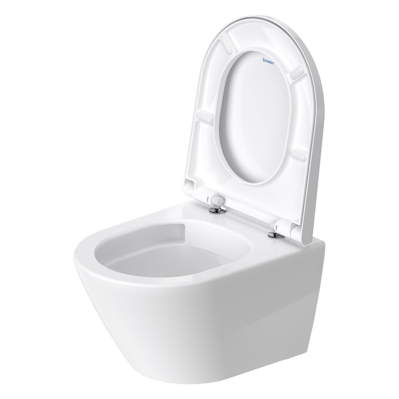 Duravit D-Neo Wand-WC Rimless, Compact-Tiefspüler, mit Durafix