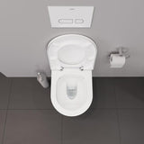 Duravit D-Neo Wand-WC Rimless, Compact-Tiefspüler, mit Durafix