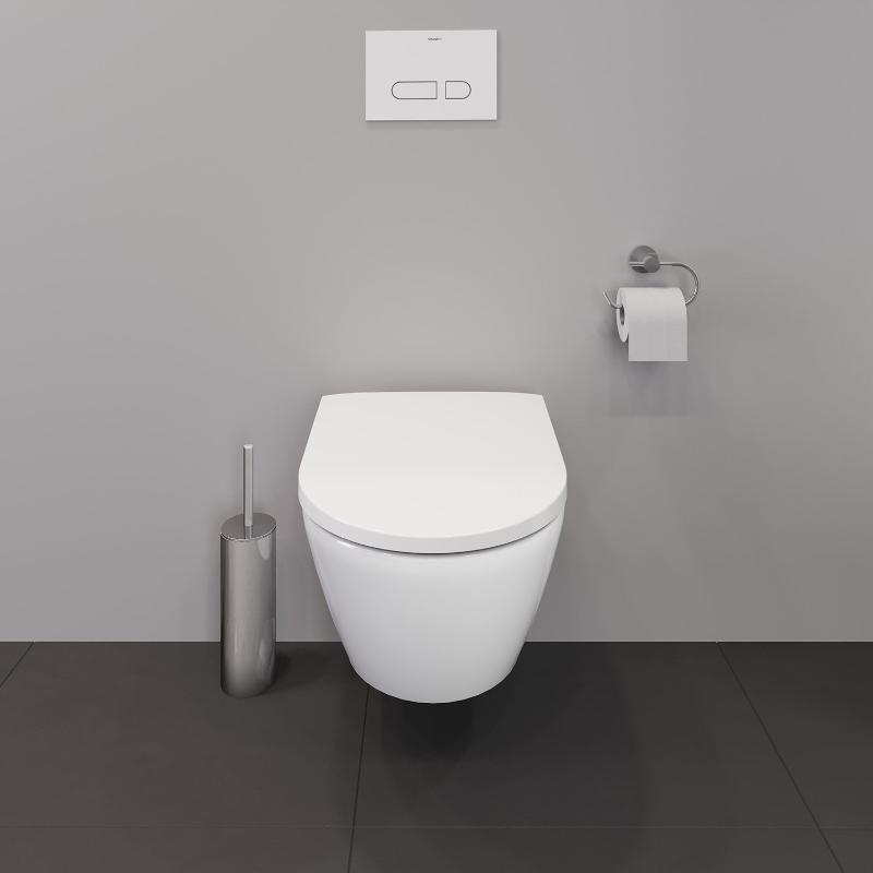 Duravit D-Neo Wand-WC Rimless, Compact-Tiefspüler, mit Durafix