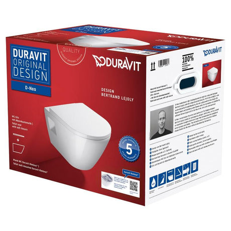 Duravit D-Neo Wand-WC-Set Rimles, Tiefspüler