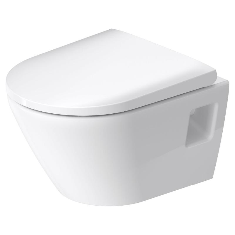 Duravit D-Neo Wand-WC-Set Rimless, Compact-Tiefspüler