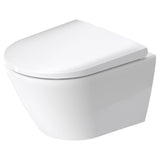 Duravit D-Neo Wand-WC-Set Rimless, Compact-Tiefspüler, mit Durafix