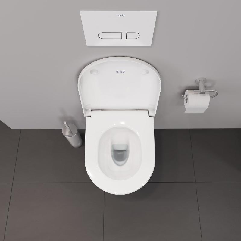 Duravit D-Neo Wand-WC-Set Rimless, Compact-Tiefspüler