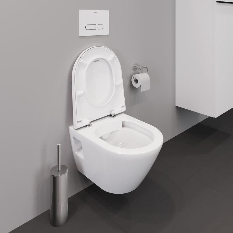 Duravit D-Neo Wand-WC-Set Rimless, Compact-Tiefspüler