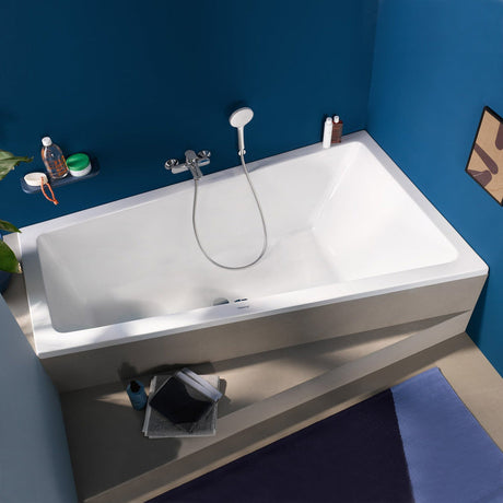 Duravit No. 1 Trapez-Badewanne 160 x 85 cm mit 1 Rückenschräge rechts