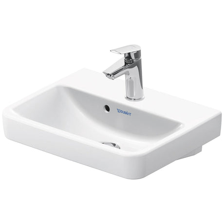 Duravit No. 1 Handwaschbecken 45 cm, mit 1 Hahnloch und Überlauf