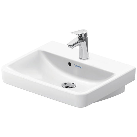 Duravit No. 1 Handwaschbecken 50 cm, mit 1 Hahnloch und Überlauf