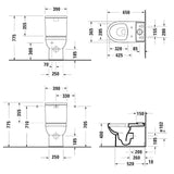 Duravit No. 1 Stand-WC Kombination Rimless