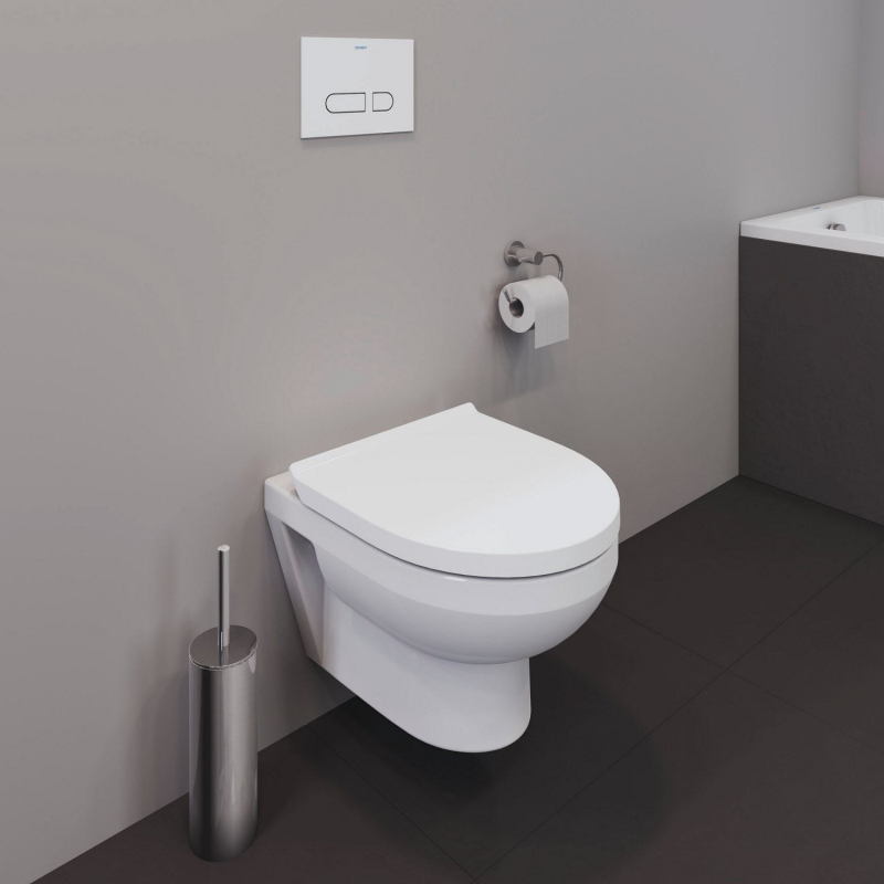 Duravit No. 1 Wand-WC Rimless Set, Compact-Tiefspüler