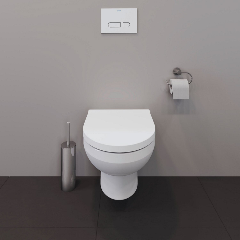 Duravit No. 1 Wand-WC Rimless Set, Compact-Tiefspüler