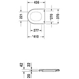 Duravit Starck 3 WC-Sitz ohne Absenkautomatik