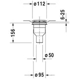 Duravit Duschwannenablauf Abgang senkrecht