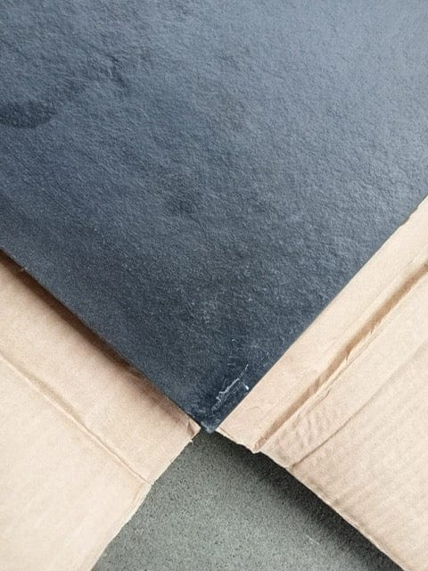 Sonderangebot Extra flache Duschwanne FUSION, Schieferoptik, SCHWARZ 100x120cm