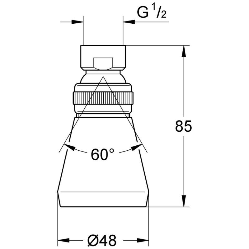 GROHE Relexa Kopfbrause, DN 15