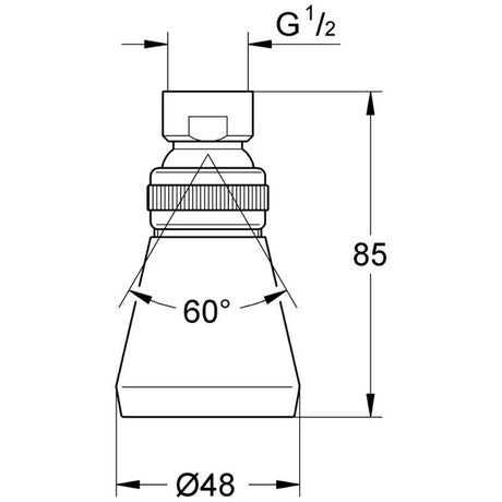 GROHE Relexa Kopfbrause, DN 15