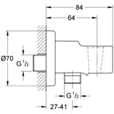 GROHE Relexa Wandanschlussbogen, DN 15