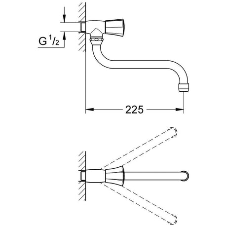 GROHE Costa Auslaufventil