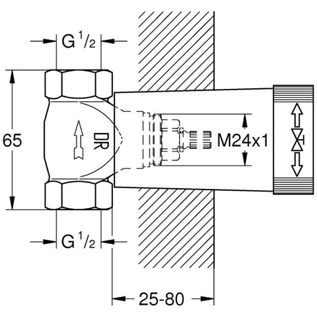 GROHE UP-Ventil DN 15