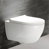 Geberit Acanto Set Wand-WC Tiefspüler, geschlossene Form, TurboFlush, mit WC-Sitz