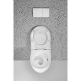 Geberit Acanto Set Wand-WC Tiefspüler, geschlossene Form, TurboFlush, mit WC-Sitz