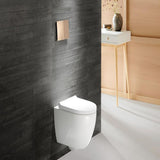 Geberit Acanto Set Wand-WC Tiefspüler, geschlossene Form, TurboFlush, mit WC-Sitz