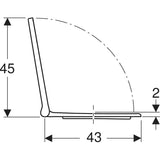 Geberit Acanto WC-Sitz mit Absenkautomatik